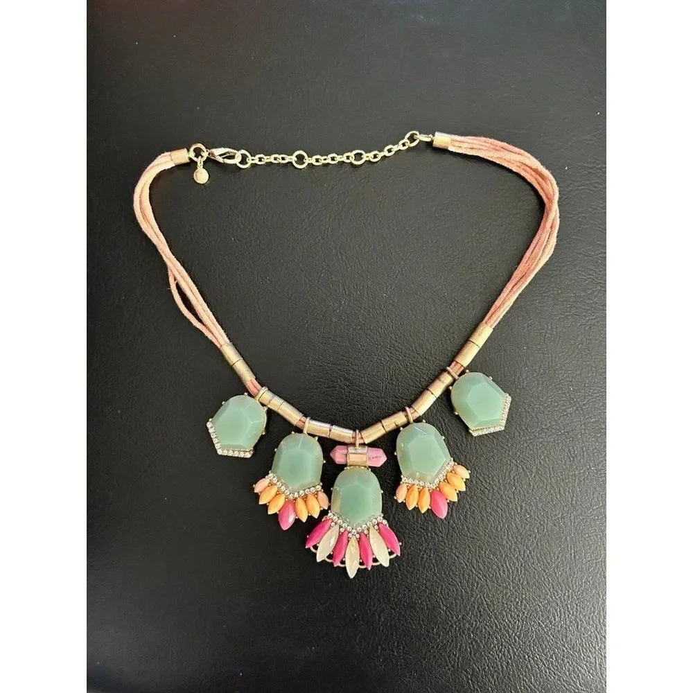 Jcrew Mint Green/Corded Necklace‎